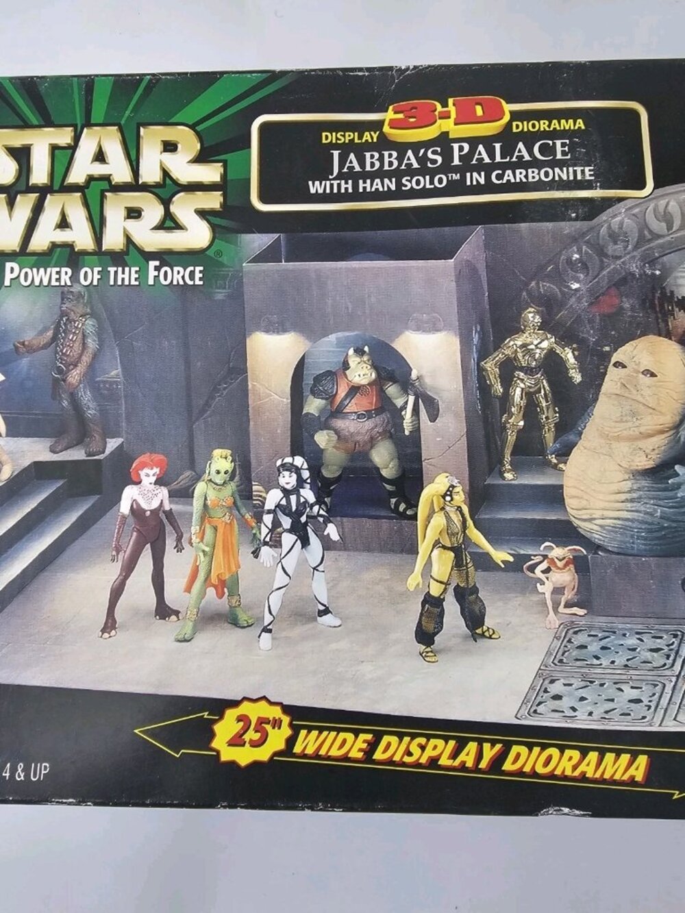 Star Wars Power of the Force 3-D Diorama Jabbas Palace with Han Solo Sealed 1998 - Picture 8 of 10